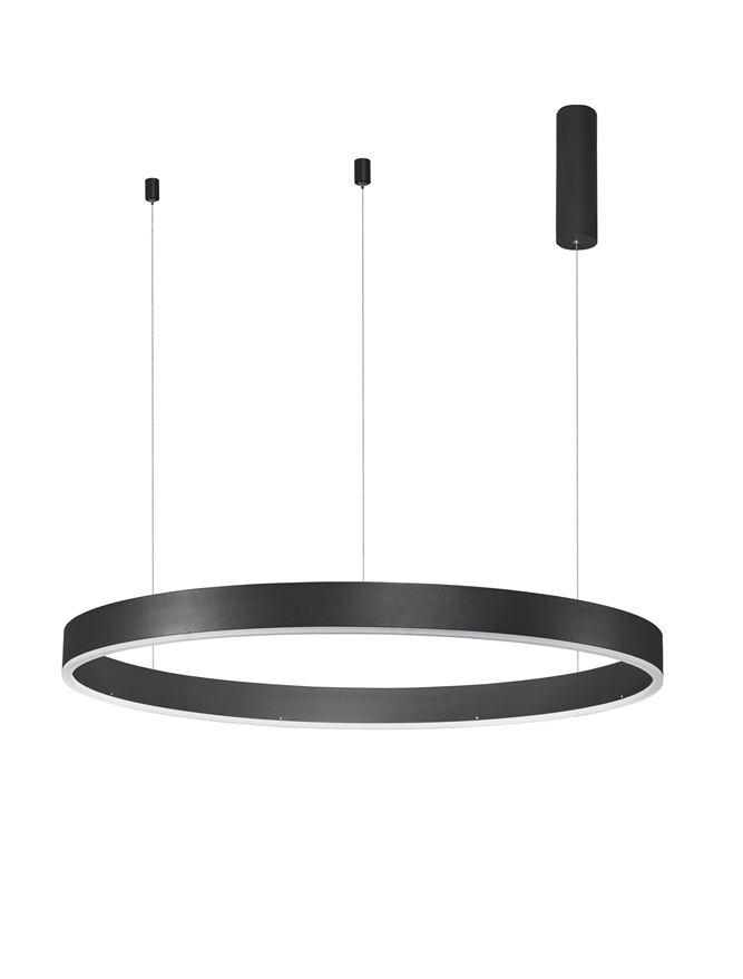 Nova Luce Závěsné LED svítidlo MOTIF, ø 100cm, 55W 3000K stmívatelné Barva: Černá