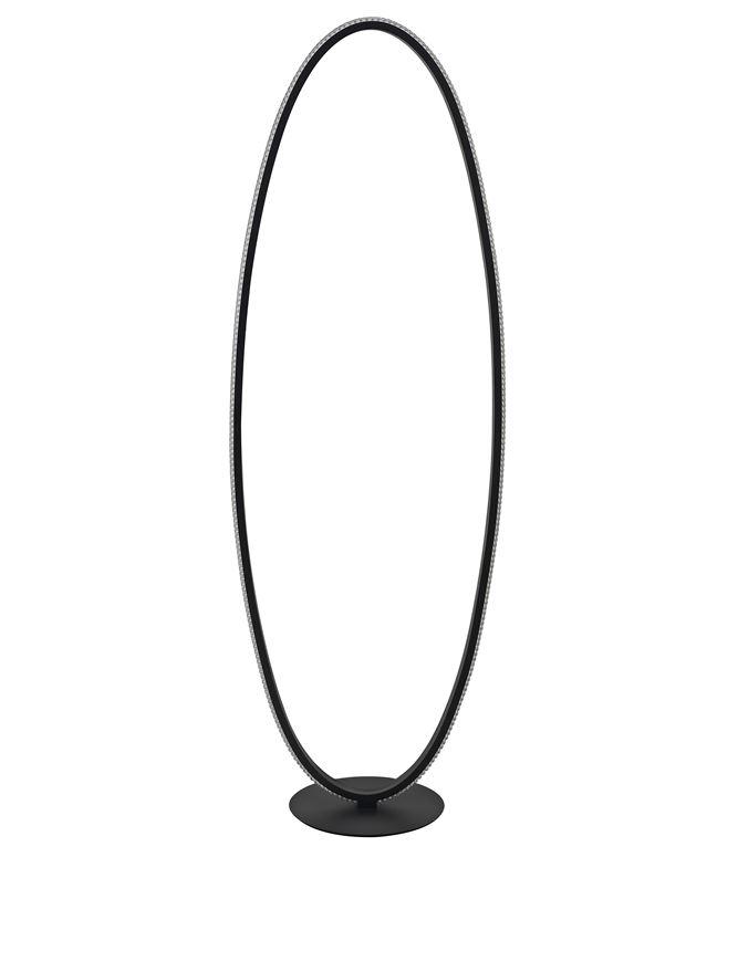 Nova Luce Stojací LED lampa NAGER černý hliník a akryl 35W 3000K