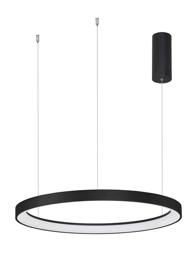 Nova Luce Závěsné LED svítidlo PERTINO, 48W 3000K stmívatelné Barva: Černá