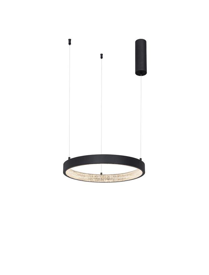 Nova Luce Závěsné LED svítidlo PRESTON, 25W 3000K stmívatelné Barva: Černá