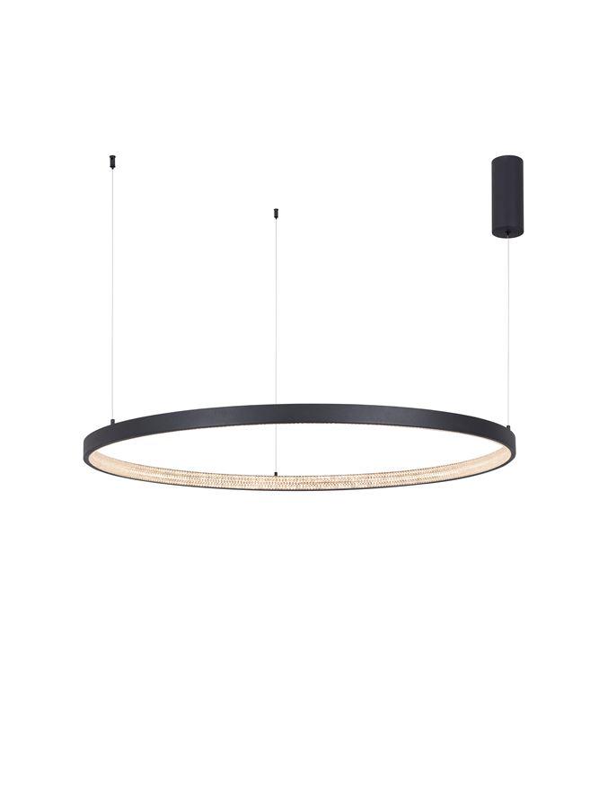 Nova Luce Závěsné LED svítidlo PRESTON, 60W 3000K stmívatelné Barva: Černá