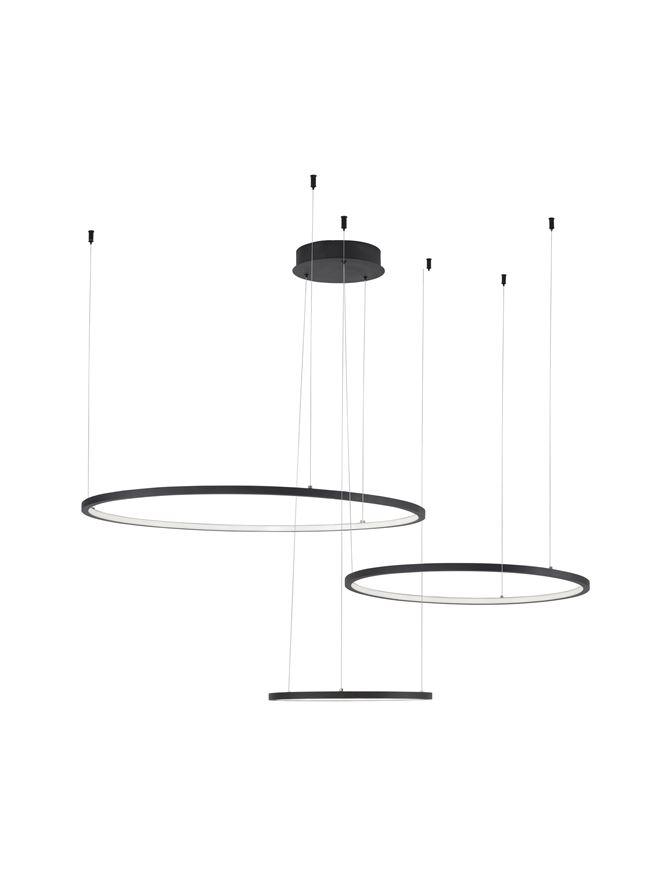 Nova Luce Závěsné LED svítidlo PURPLE, 84W stmívatelné Barva: Bílá