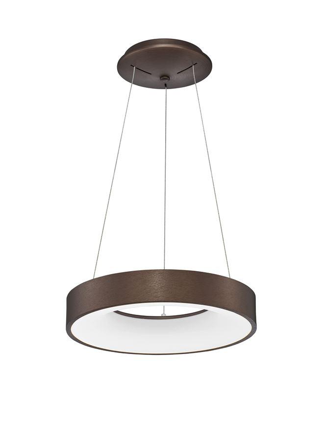 Nova Luce Závěsné LED svítidlo RANDO THIN, 30W 3000K stmívatelné Barva: Hnědá