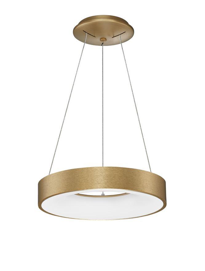 Nova Luce Závěsné LED svítidlo RANDO THIN, 30W 3000K stmívatelné Barva: Zlatá