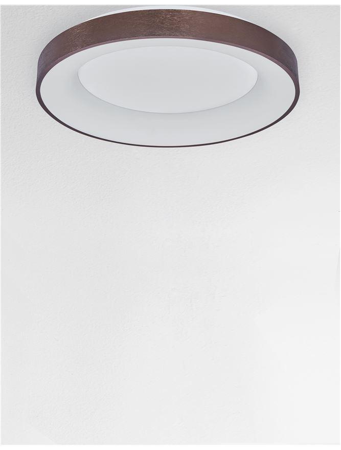 Nova Luce Stropní LED svítidlo RANDO THIN, 50W, stmívatelné Barva: Hnědá, Teplota světla: 3000K