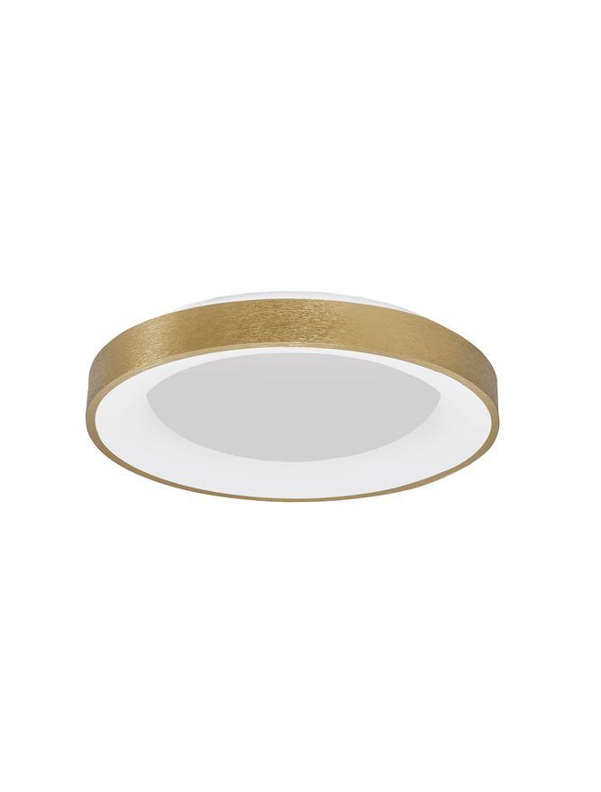 Nova Luce Stropní LED svítidlo RANDO THIN, 50W, stmívatelné Barva: Zlatá, Teplota světla: 3000K