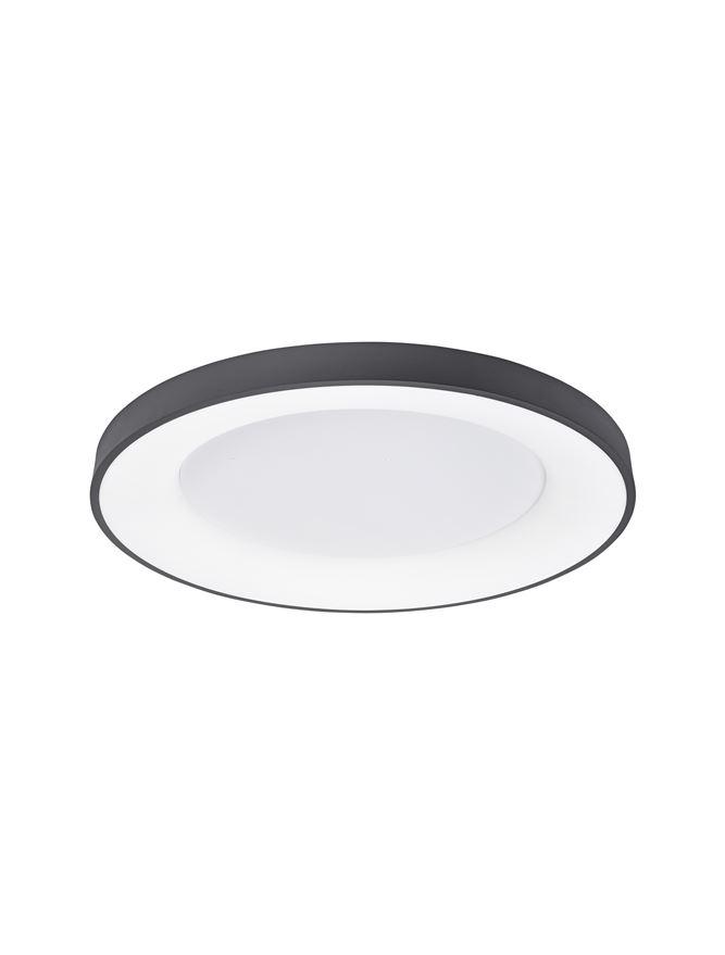 Nova Luce Stropní LED svítidlo RANDO THIN, 50W, stmívatelné Barva: Černá, Teplota světla: 3000K