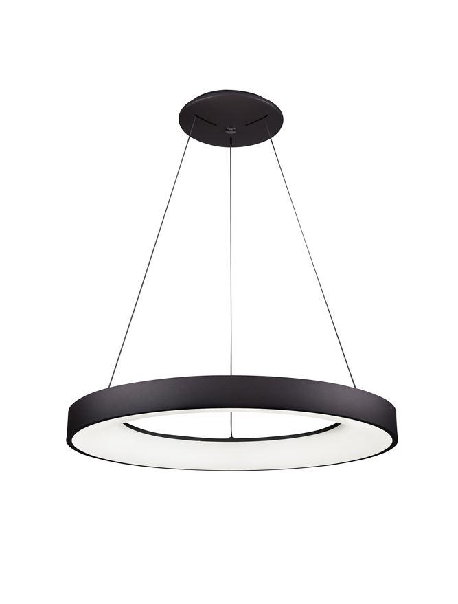Nova Luce Závěsné LED svítidlo RANDO SMART, 50W 3000K - 4000K Tuya stmívatelné Barva: Černá