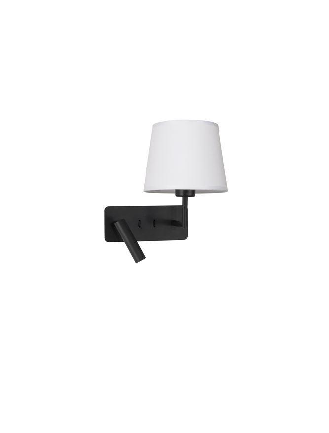 Nova Luce Nástěnné svítidlo SAVONA, nastavitelné - vypínač na těle, 3W 3000K E27 1x12W čtecí lampička