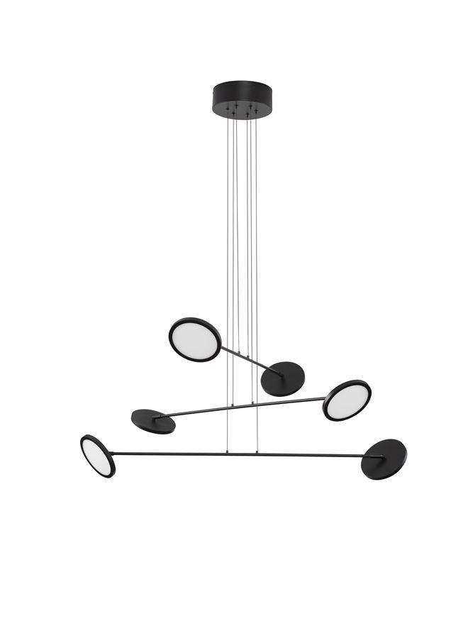 Nova Luce Závěsné LED svítidlo SCOPE, 49.2W 3000K stmívatelné Barva: Černá