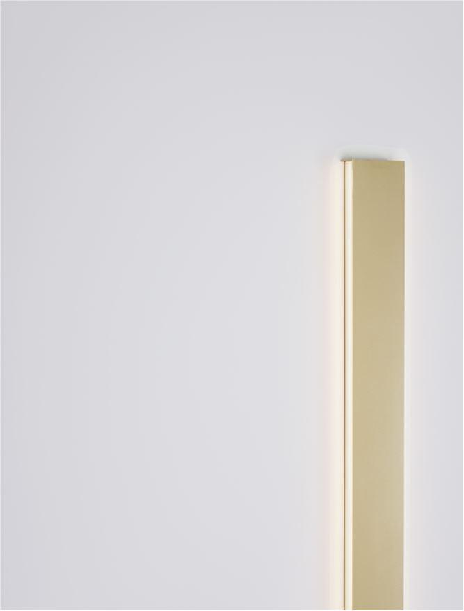 Nova Luce Nástěnné LED svítidlo SELINE, 36W 3000K IP44 Barva: Zlatá