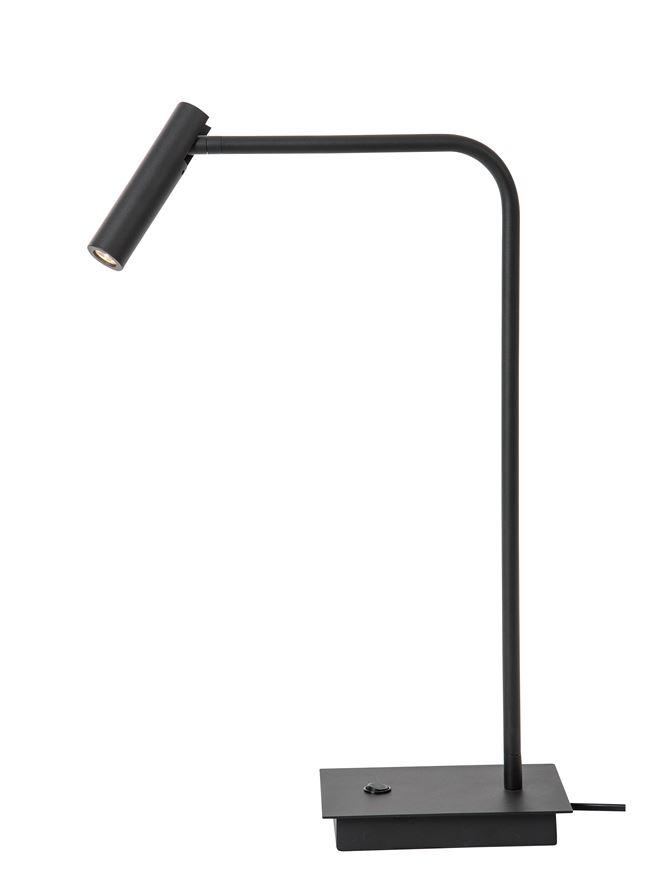 Nova Luce Stolní LED lampa SICILY černý hliník 3W 3000K s vypínačem