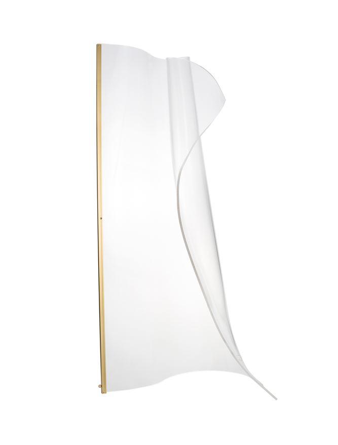Nova Luce Stojací LED lampa SIDERNO zlatý hliník a akryl 31W 3000K