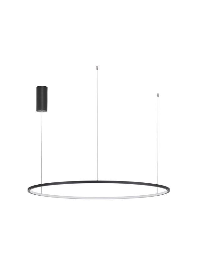 Nova Luce Závěsné LED svítidlo TARQUIN, 58W 3000K stmívatelné Barva: Černá