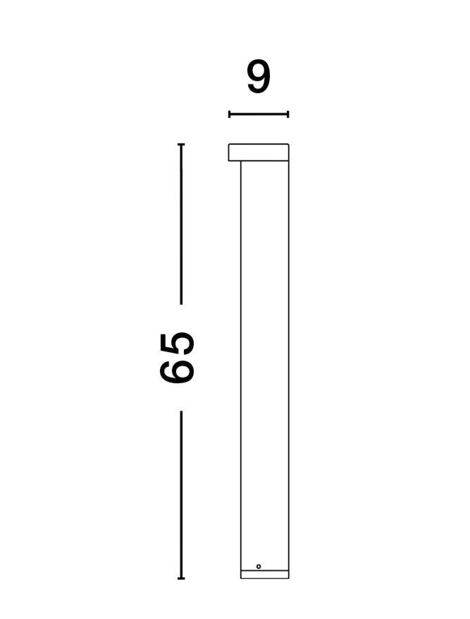 Nova Luce Venkovní sloupkové svítidlo, 8.5W 3000K, IP54
