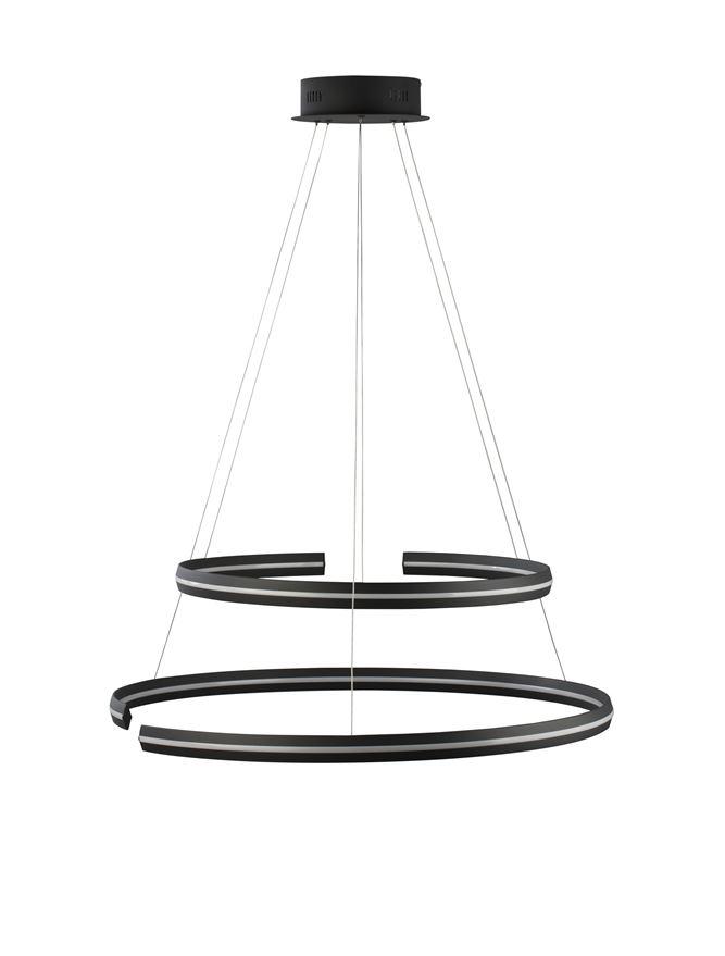 Nova Luce Závěsné LED svítidlo TORRENTE, nastavitelné 93W 3000K stmívatelné