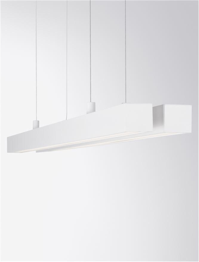 Nova Luce Závěsné LED svítidlo X-LINE, 40W 3000K stmívatelné Barva: Bílá