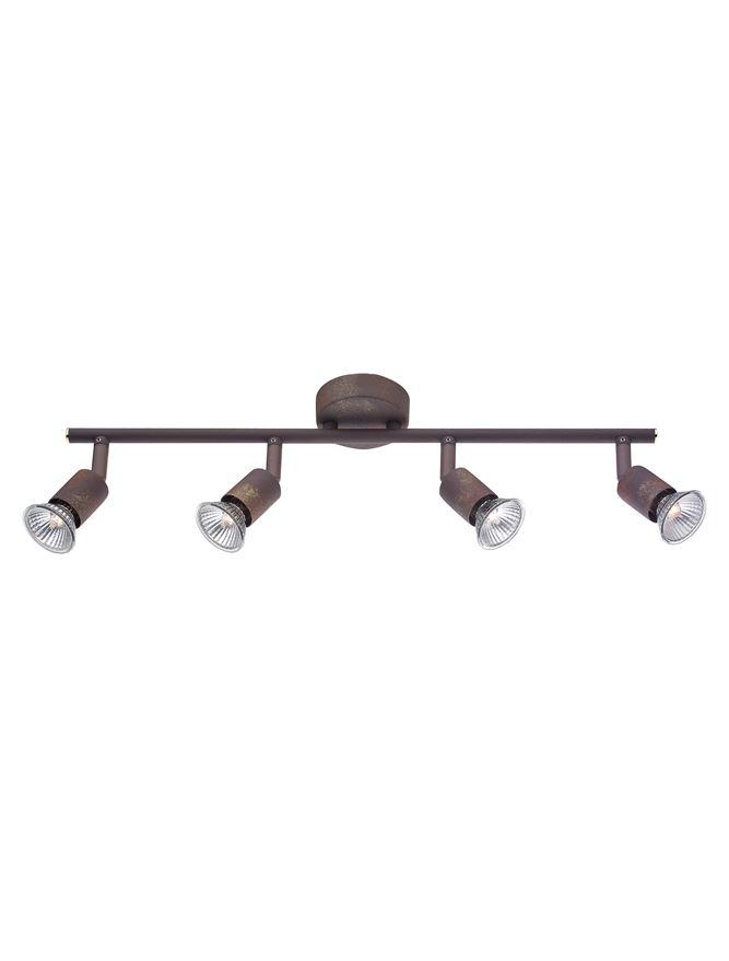 Nova Luce Bodové svítidlo BASE, GU10 4x5W Barva: Rezavá