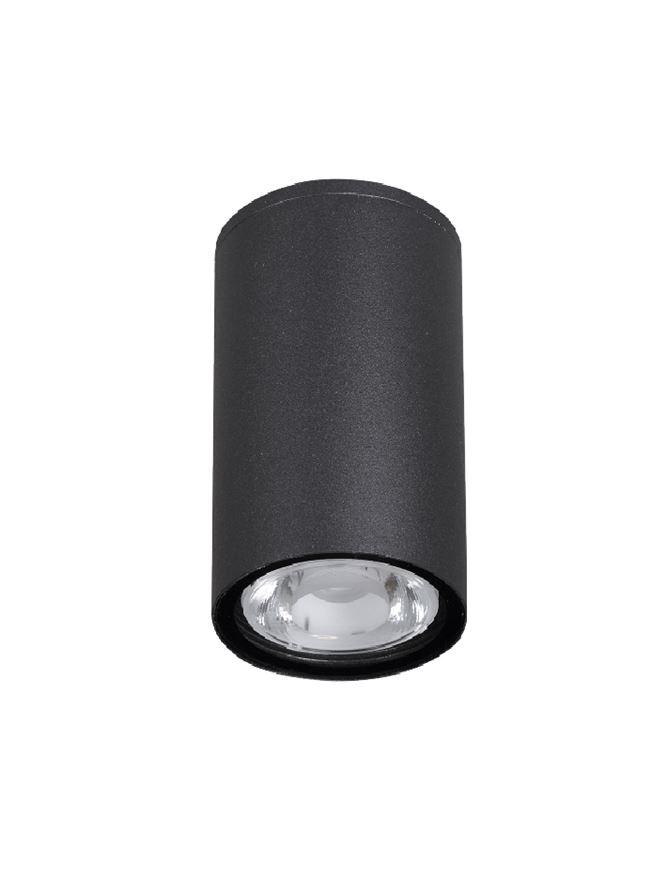 Nova Luce Venkovní stropní svítidlo CECI černý hliník skleněný difuzor Osram LED 3W 3000K 52st. IP65 Barva: Černá