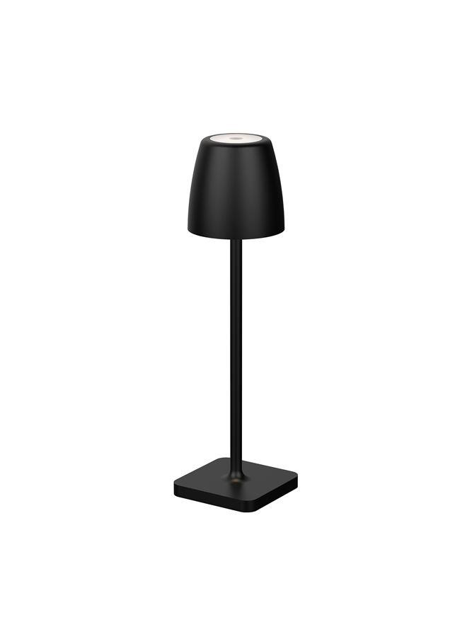 Nova Luce Venkovní stolní lampa COLT, LED 2W 3000K IP54 62st. 5V DC vypínač na těle USB kabel stmívatelné Barva: Černá