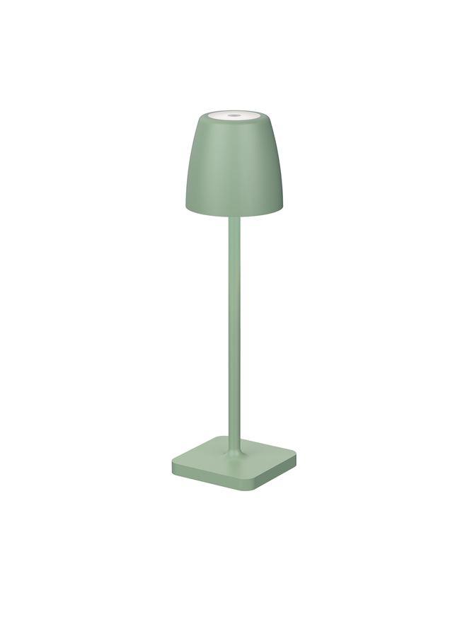 Nova Luce Venkovní stolní lampa COLT, LED 2W 3000K IP54 62st. 5V DC vypínač na těle USB kabel stmívatelné Barva: Zelená