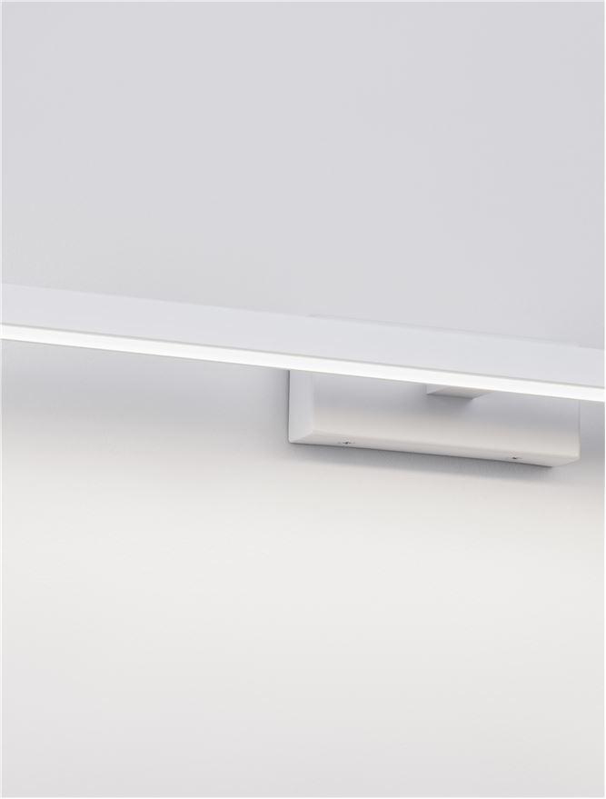 Nova Luce Nástěnné svítidlo nad obrazy a zrcadla FLAT, LED 18W 3000K IP44, 63cm Barva: Bílá