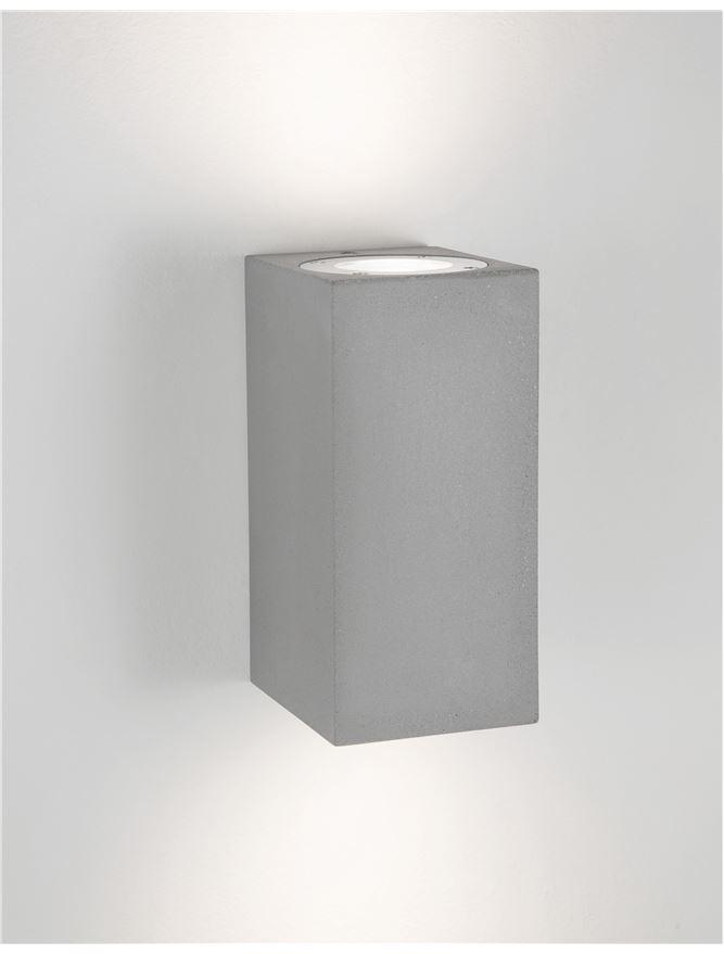 Nova Luce Venkovní nástěnné svítidlo FUENTO, GU10 2x7W IP65 Barva: Šedá
