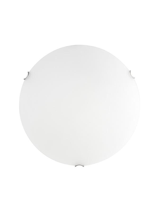 Nova Luce Stropní svítidlo ANCO matné bílé sklo chromovaný kov E27 1x12 W