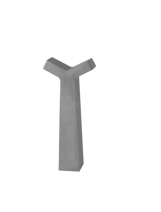Nova Luce Venkovní sloupkové svítidlo ARAN šedý beton skleněný difuzor LED 2x5W 3000K, IP65