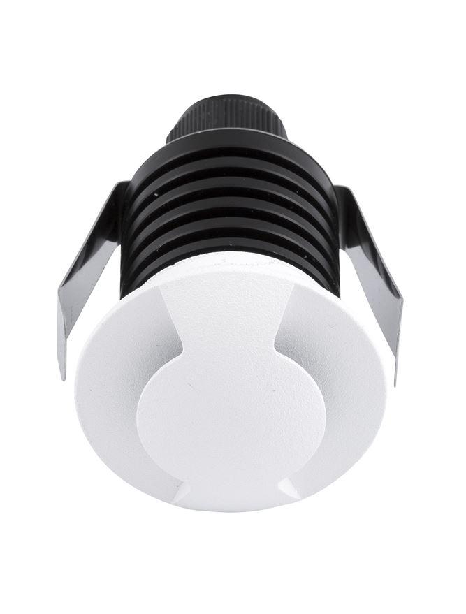 Nova Luce Venkovní zapuštěné svítidlo do země BANG nikl satén hliník LED 1W 3000K IP67, vč. driveru