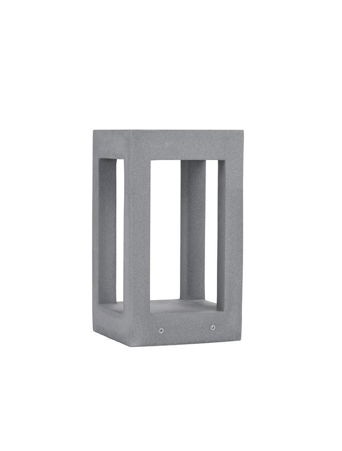 Nova Luce Venkovní sloupkové svítidlo BEV šedý beton skleněný difuzor LED 5W 3000K IP65