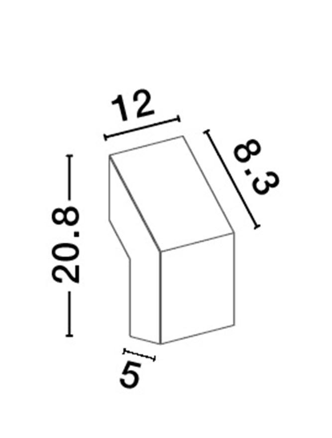 Nova Luce Venkovní nástěnné svítidlo BRIGITTA černý hliník a akrylový difuzor proti oslnění LED 6W 3000K IP65