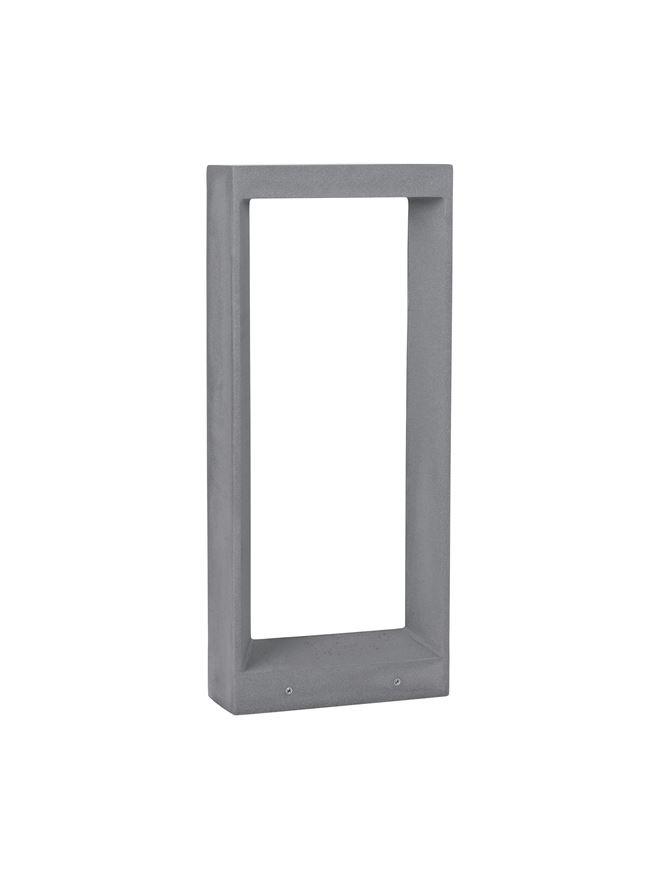 Nova Luce Venkovní sloupkové svítidlo CAIRO šedý beton skleněný difuzor LED 8W 3000K IP65