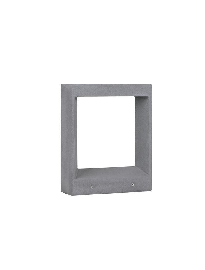 Nova Luce Venkovní sloupkové svítidlo CAIRO šedý beton skleněný difuzor LED 8W 3000K IP65