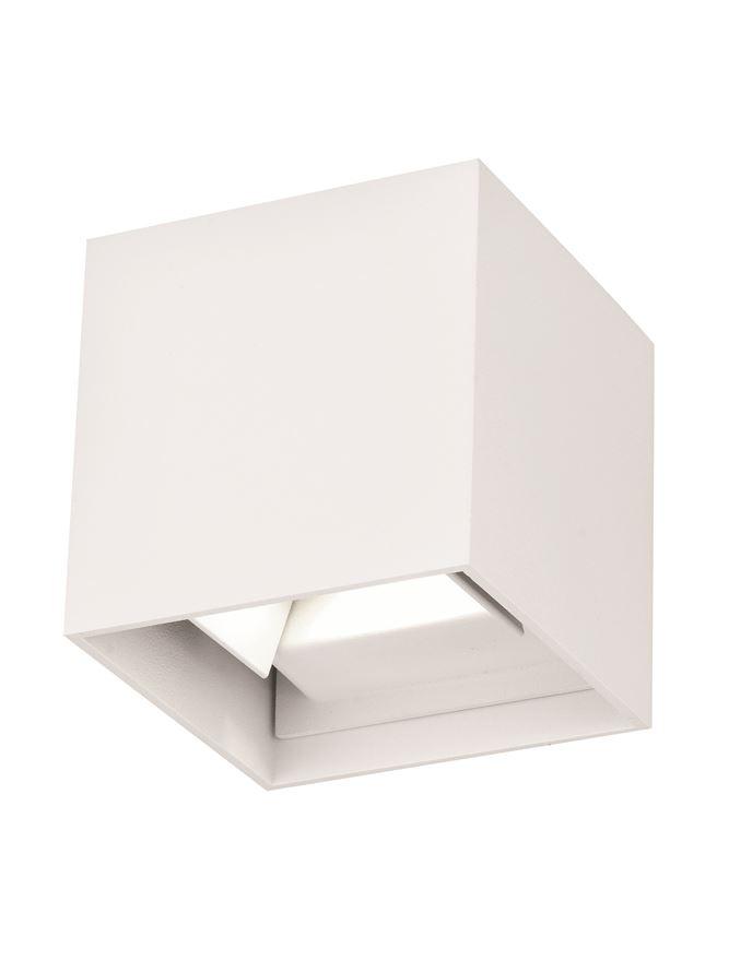 Nova Luce Venkovní nástěnné svítidlo COMO bílá hliník LED 2x3W 3000K nastavitelný úhel 0-90st. IP54