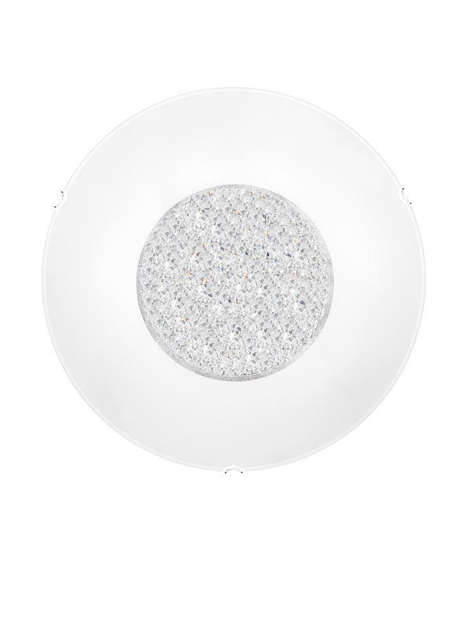 Nova Luce Stropní svítidlo ERA bílé sklo a křišťál chromovaný kov E27 4x12W