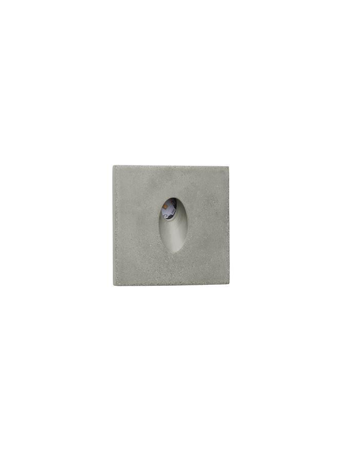 Nova Luce Venkovní zapuštěné svítidlo do zdi FINLO šedý beton IP65 bez světelného zdroje