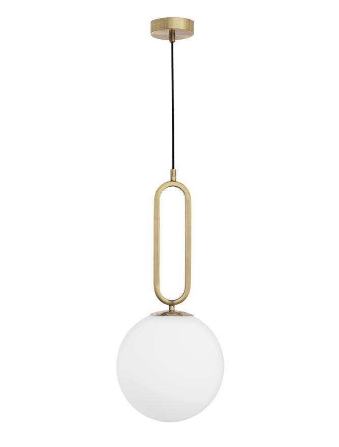 Nova Luce Závěsné svítidlo GRUS, ø 25cm, E27 1x12W Barva: Mosaz