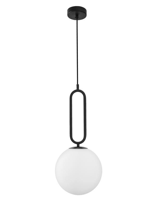 Nova Luce Závěsné svítidlo GRUS, ø 25cm, E27 1x12W Barva: Černá