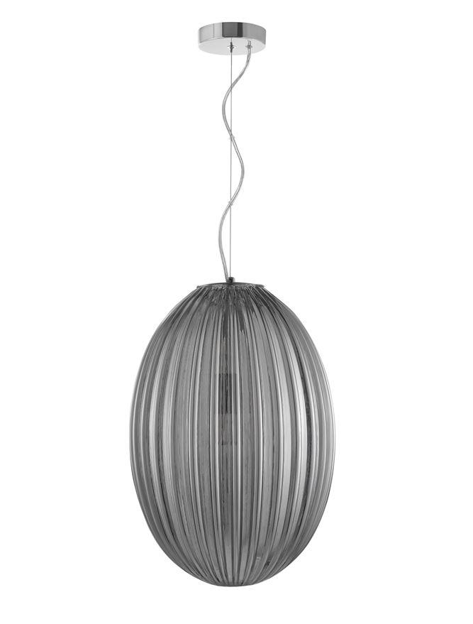Nova Luce Závěsné svítidlo HECTOR, E27 1x12W Barva: Kouřové sklo