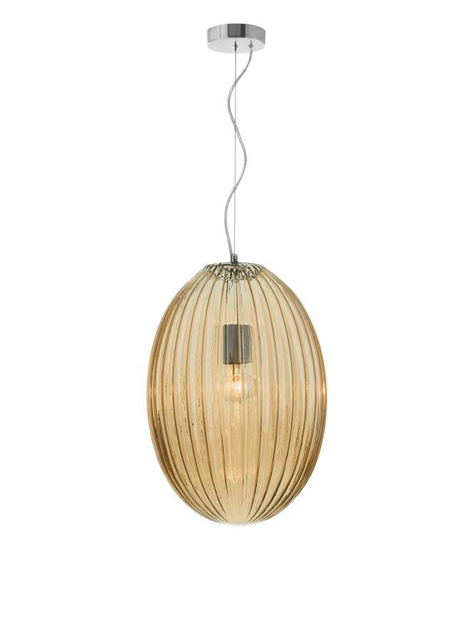 Nova Luce Závěsné svítidlo HECTOR, E27 1x12W Barva: Champagne sklo