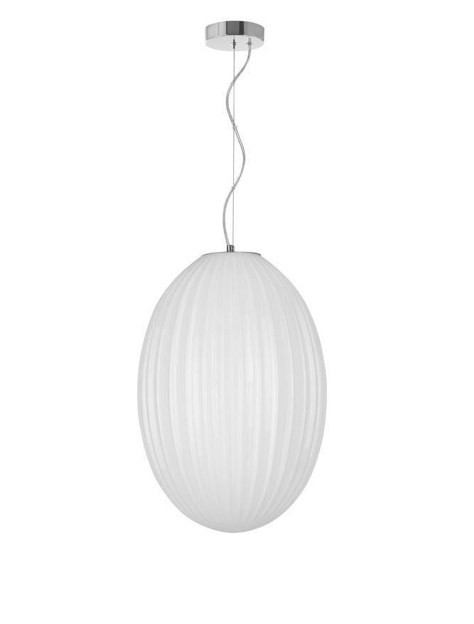 Nova Luce Závěsné svítidlo HECTOR, E27 1x12W Barva: Opálové sklo