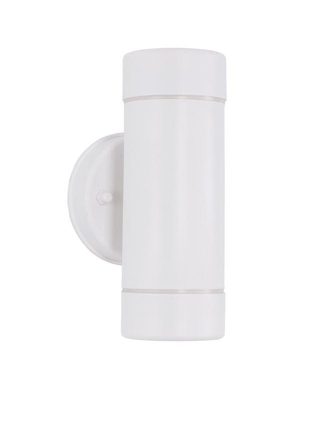 Nova Luce Venkovní nástěnné svítidlo LIMBIO, GU10 2x7W IP44 Barva: Bílá