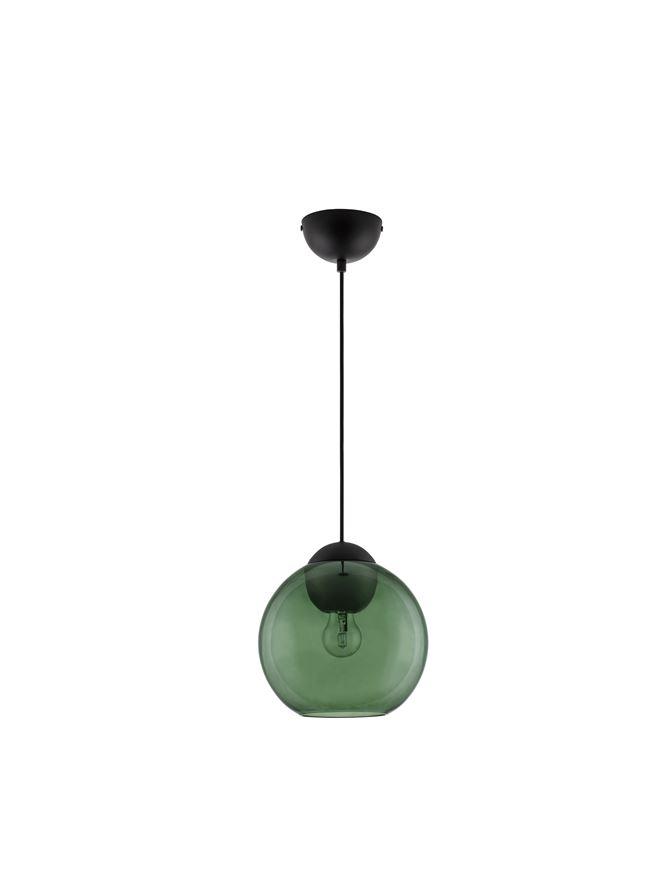 Nova Luce Závěsné svítidlo MIDORI, 24cm, E27 1x12W Barva: Zelené sklo