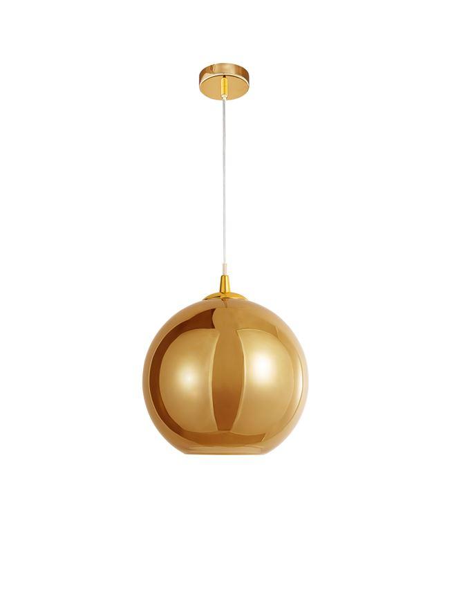 Nova Luce Závěsné svítidlo NAZIO, 25cm, E27 1x12W Barva: Zlatá