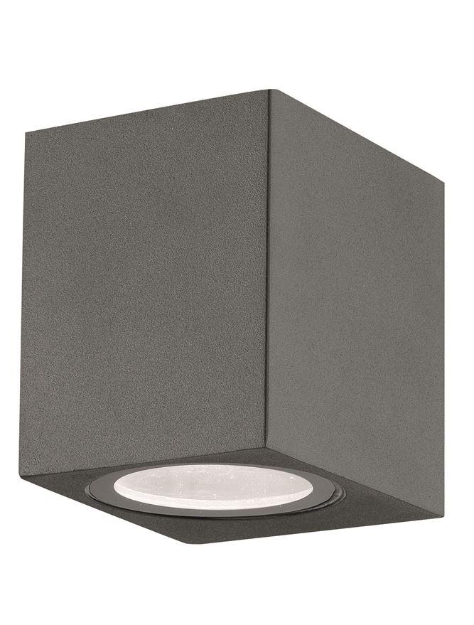 Nova Luce Venkovní nástěnné svítidlo, GU10 1x7W IP54 světlo dolů Barva: Šedá