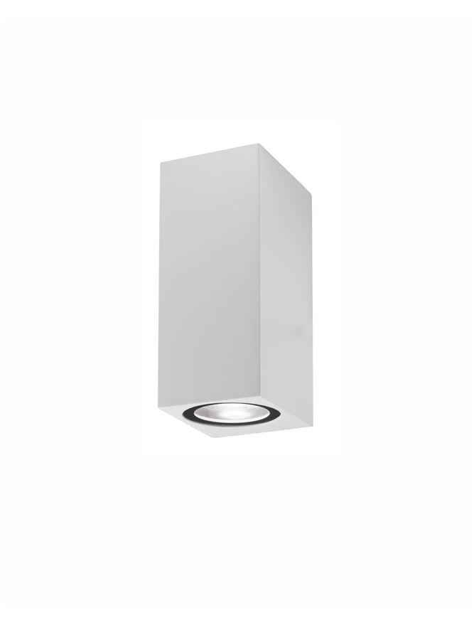 Nova Luce Venkovní nástěnné svítidlo NERO, GU10 2x7W IP54 Barva: Bílá