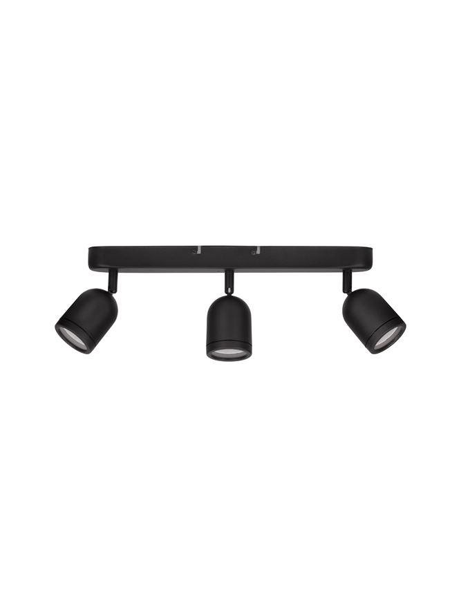 Nova Luce Bodové svítidlo ORSON, GU10 3x10W IP44 Barva: Černá
