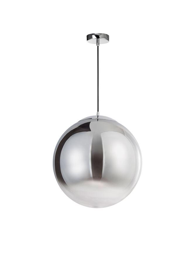 Nova Luce Závěsné svítidlo LAZIONE kouřové sklo, 40cm, E27 1x12W