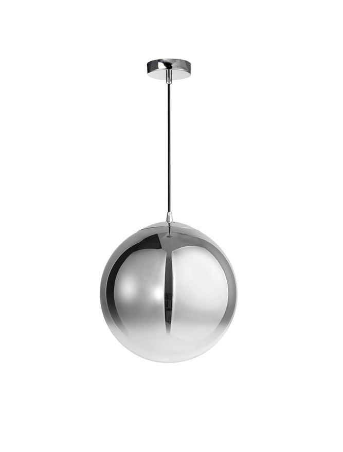 Nova Luce Závěsné svítidlo LAZIONE kouřové skl, 30cm, E27 1x12W